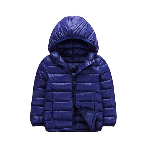 Kid Girl Cotton Long Sleeve Hooded Outerwear Winter Warm Casual Jackets Coat - Picture 28 of 74