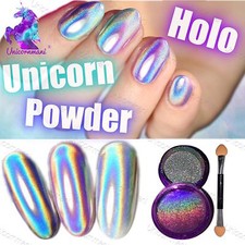 UNICORN HOLOGRAPHIC POWDER extra fine 15 microns Rainbow Nails Mirror Chrome Q15