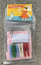 Vintage Travel Clothes Line Kit "The Handy Tiny Laundry", one unopened package