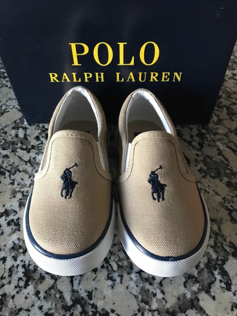 Polo Ralph Lauren Toddler Boy/'s Bal-Harbour-II Navy//Multi Sneakers Shoes