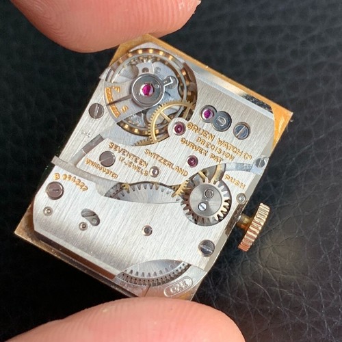 Vintage Gruen Curvex "Citadel" 370 607 10K Gold Filled Art Deco