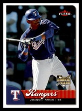 2007 Fleer #369 Joaquin Arias Texas Rangers Baseball Card NM Rookie RC