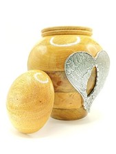 Handmade Wooden Angel Wings Urn for Adult Human Ashes with Velvet Bag Cremation