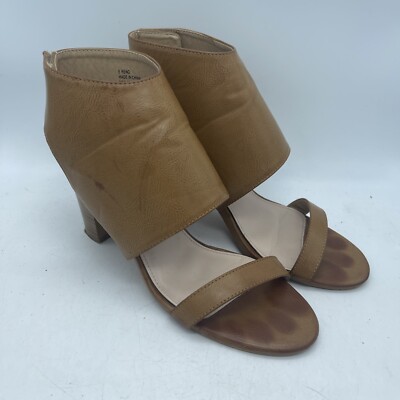 Corkys Reno Faux Leather Ankle Close Open Toe Chunky Heels Size 9