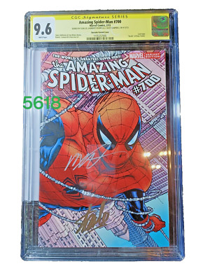 AMAZING SPIDER-MAN 700 CGC 9.6 SS STAN LEE x 3 QUESADA VARIANT