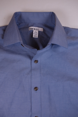 BAR III Light Indigo Blue Slim Fit Stretch Dress Shirt NEW Small 14 14-1/2  32/33