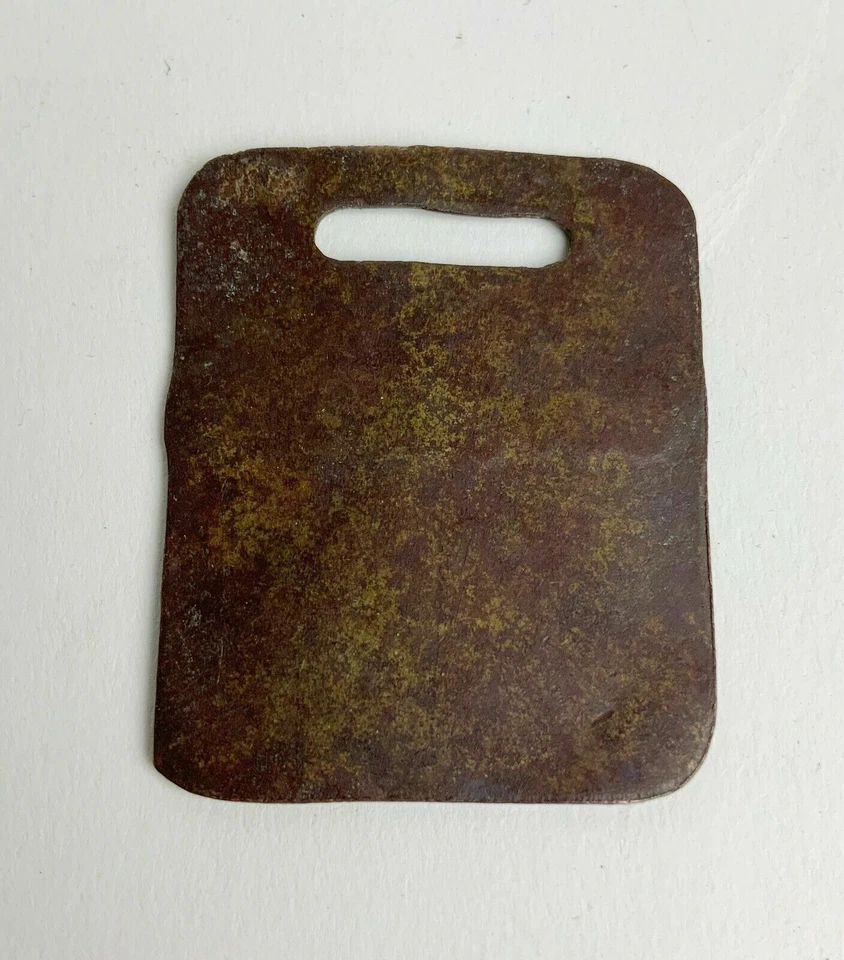 Antiguo llavero de etiqueta de equipaje de latón del Hotel Levengston Saratoga Springs Nueva York Foto 2 de 2