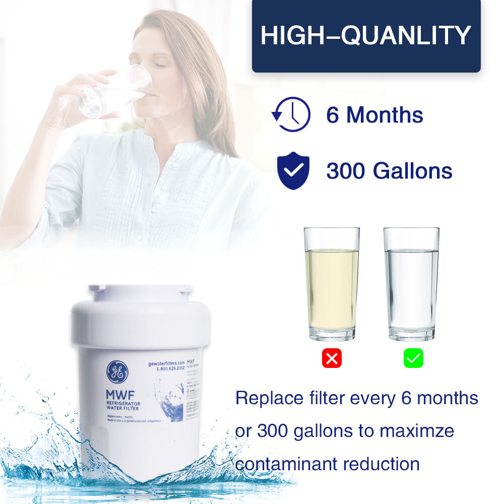 Refrigerator water purifier filter MWF coconut carbon block water filter(4 Pack)