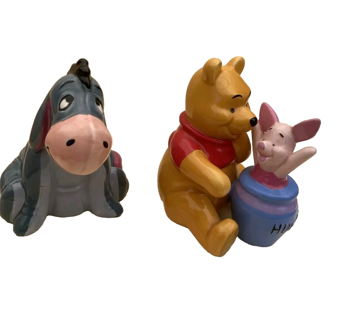 Disney Winnie the Pooh Ceramic Figurines Set of 2 Eeyore Piglet Pooh 3inch eBay