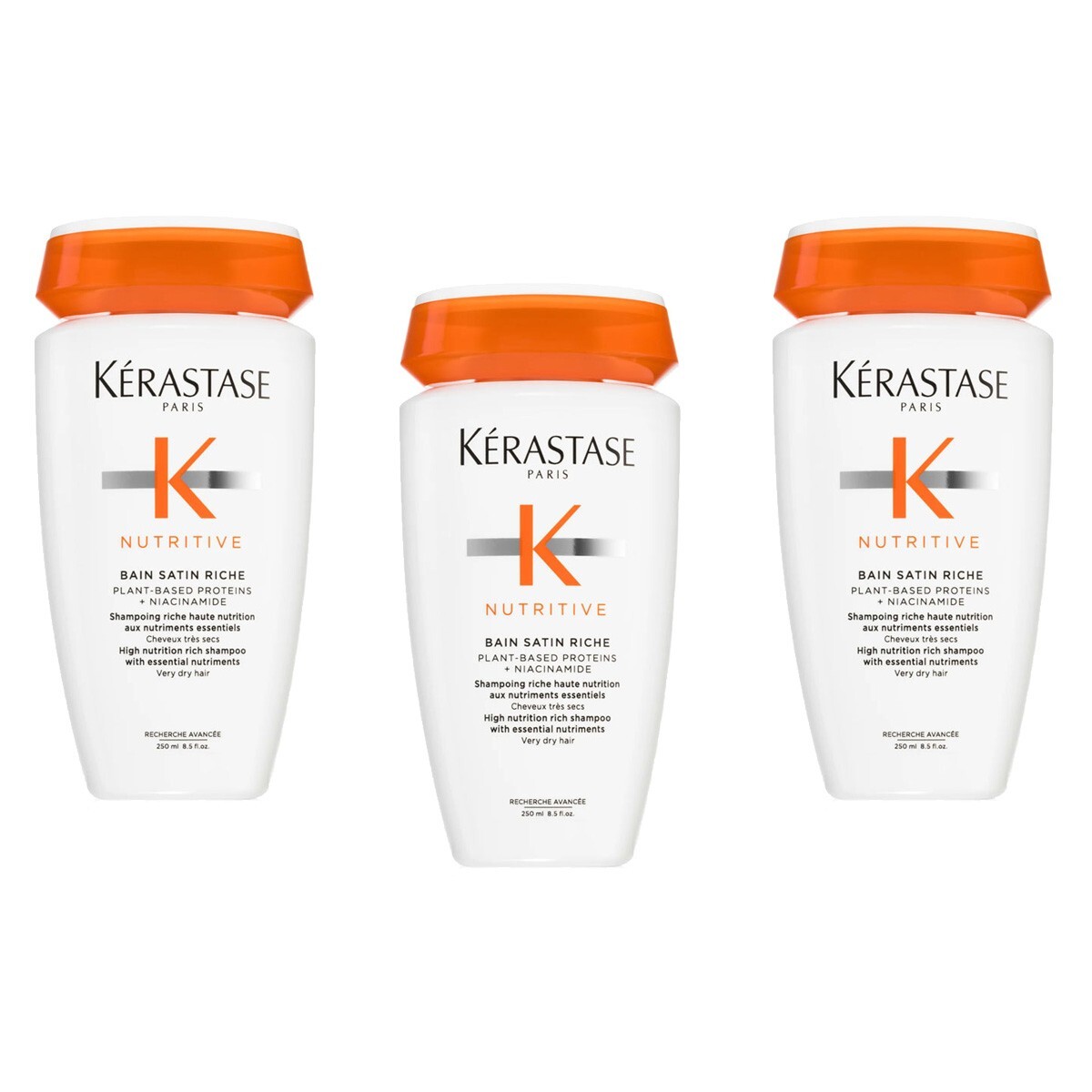 3pz Kerastase Nutritive Shampoo nutriente capelli molto secchi 250ml