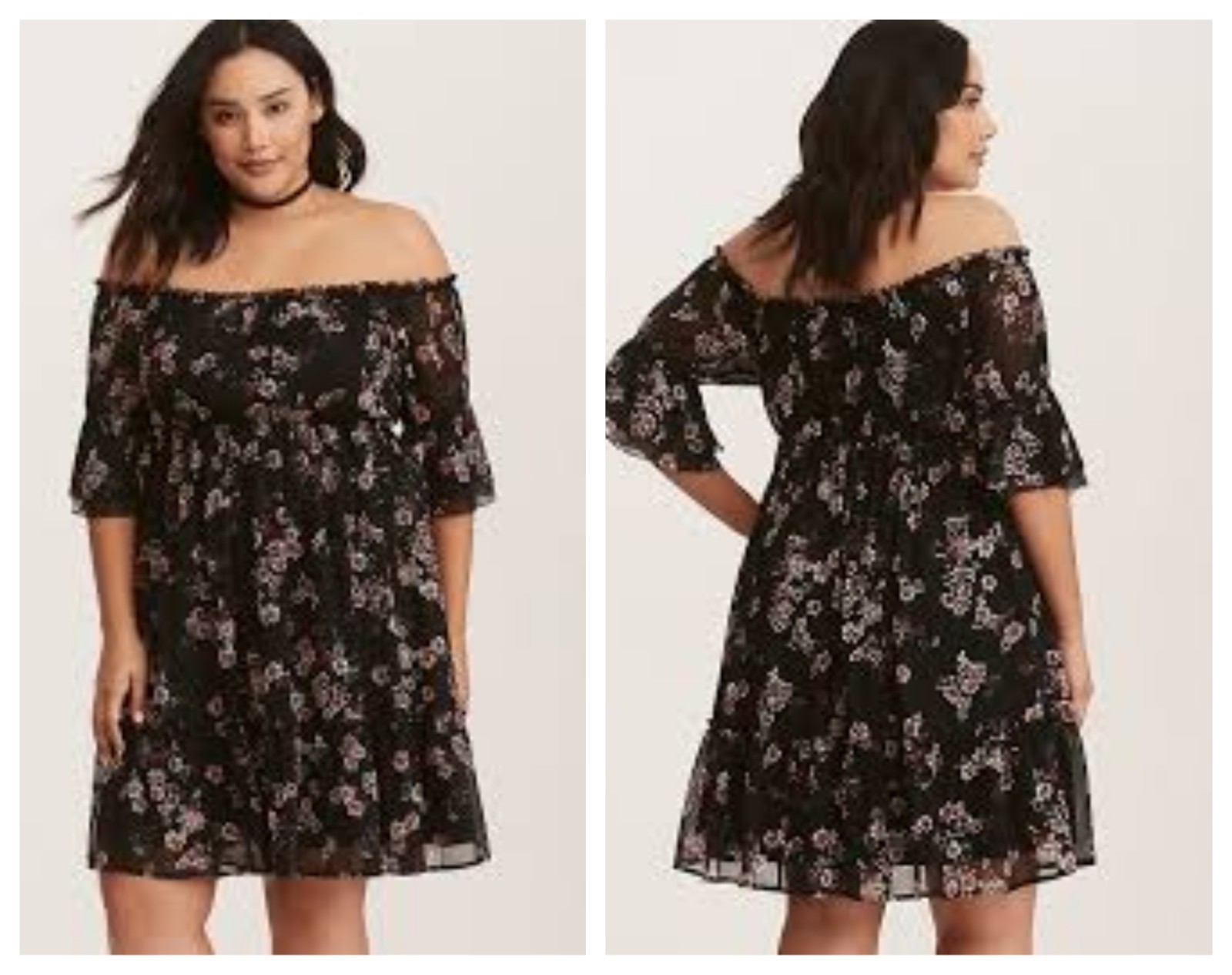torrid off the shoulder dress