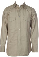 Cavender's CC725 Cowboy Workwear Long Sleeve Snap Closure Cotton Work Shirt