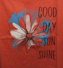 XL NWT Women's Life is Good Good Day Sunshine Daisy SS Snuggle Up Sleep Tee