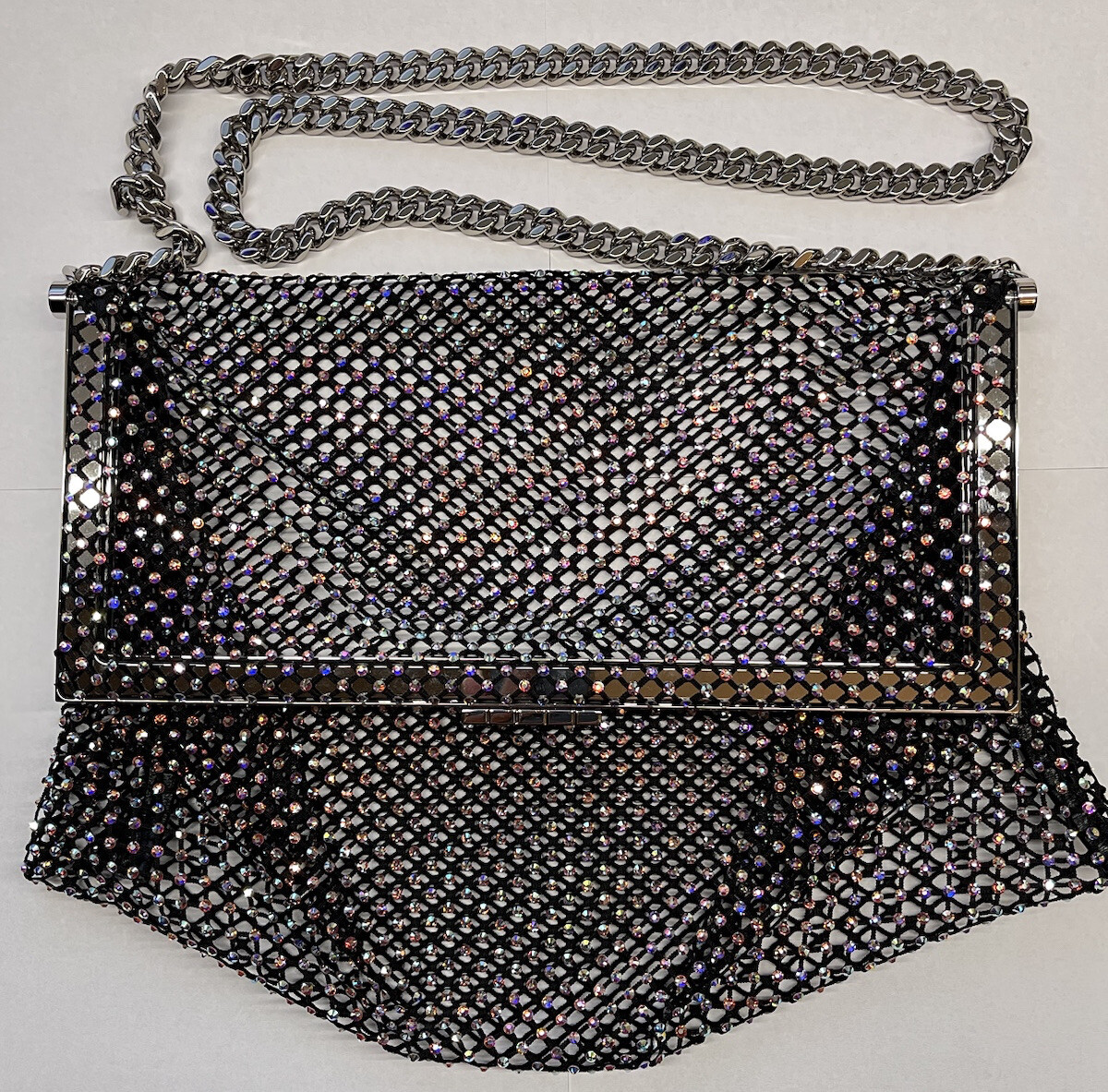 Autentica borsa a tracolla Saint Laurent in cristallo autentica