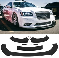 For Chrysler 300 SRT8 Glossy Black Front Bumper Lip Spoiler Splitter Body Kit 