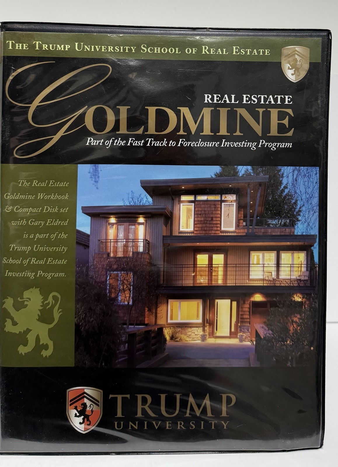 Trump University Real Estate Goldmine With Workbook &Amp; Compact Disk, Set Of 3 Cds