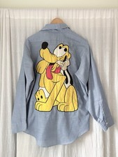 Vintage Big Mac JCPenney Work Shirt Men  s M 1960s  70s Stitched Pluto Appliqu 