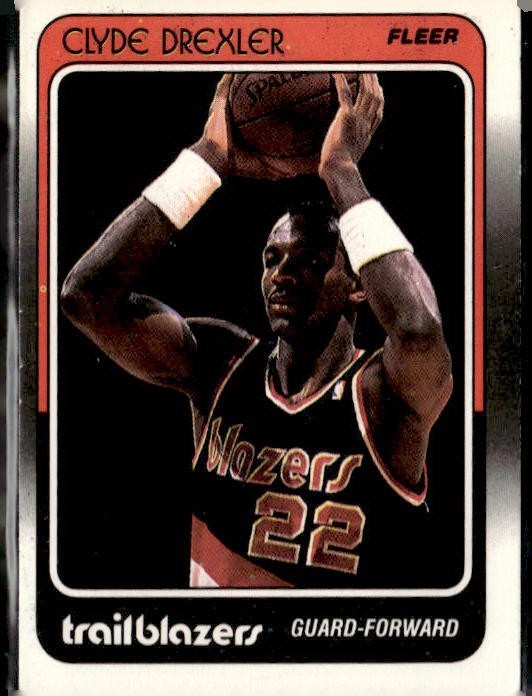 CLYDE DREXLER 1988-89 FLEER #92  (ID 4470)