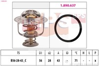 1X EPS 1.880.650 Thermostat KüHlmittel FüR Renault Nissan Opel Vauxhall Renault