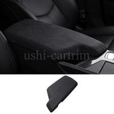 Alcantara Center Console Armrest Box Cover Trim For Cadillac Ct5 2020-2026 Black Alcantara Center Console Armrest Box Cover Trim For Cadillac Ct5 2020-2026 Black