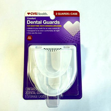 CVS Health Dental Guards 2 Guards Case Nighttime Teeth Grinding Bruxism