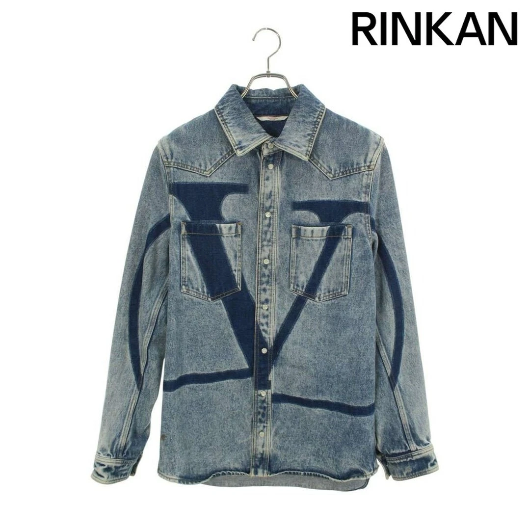 Valentino XV3DB011847 Giacca Denim Design Logo Uomo 46 Usato8159695e65785d