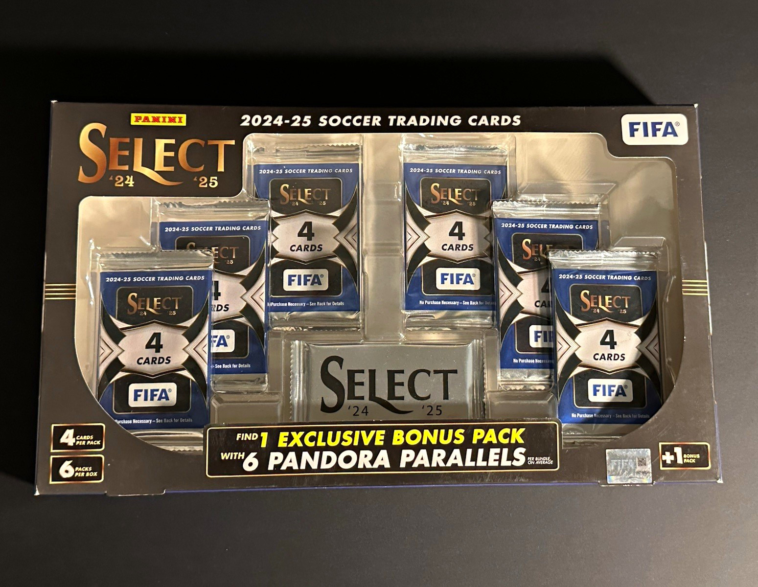 Panini Select 2024-25 FIFA Soccer Trading Card Box 30 Cards Bonus Pack