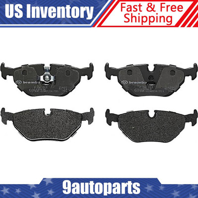 For BMW E30 E32 E34 E36 Saab 9-5 Brembo Rear Low-Metallic Brake Pad Set P06013