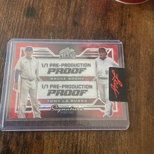 2024 leaf metal 1/1 pre-production proof bruce bochy tony la russa