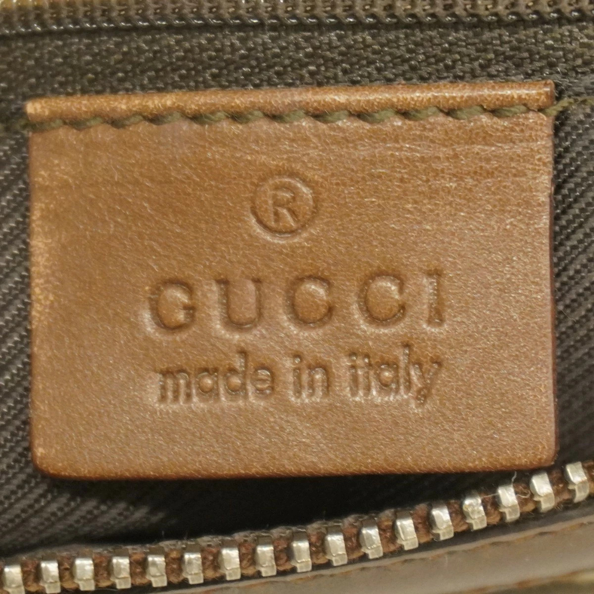 Gucci GG Canvas Shoulder Bag Brown Silver Hardware thumbnail 5