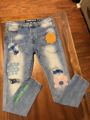 BBC Billionaire Boys Club Jeans Astronaut Helmet Size 38 - 1st Yr Supernova