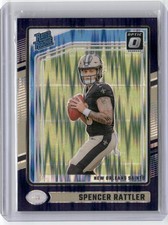 2024 Donruss Optic Spencer Rattler Purple Shock RC #289 1C8B17