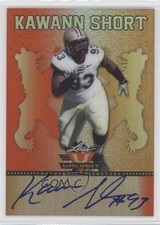 2013 Leaf Valiant Orange 26/50 Kawann Short #BA-KS1 Auto 0b2
