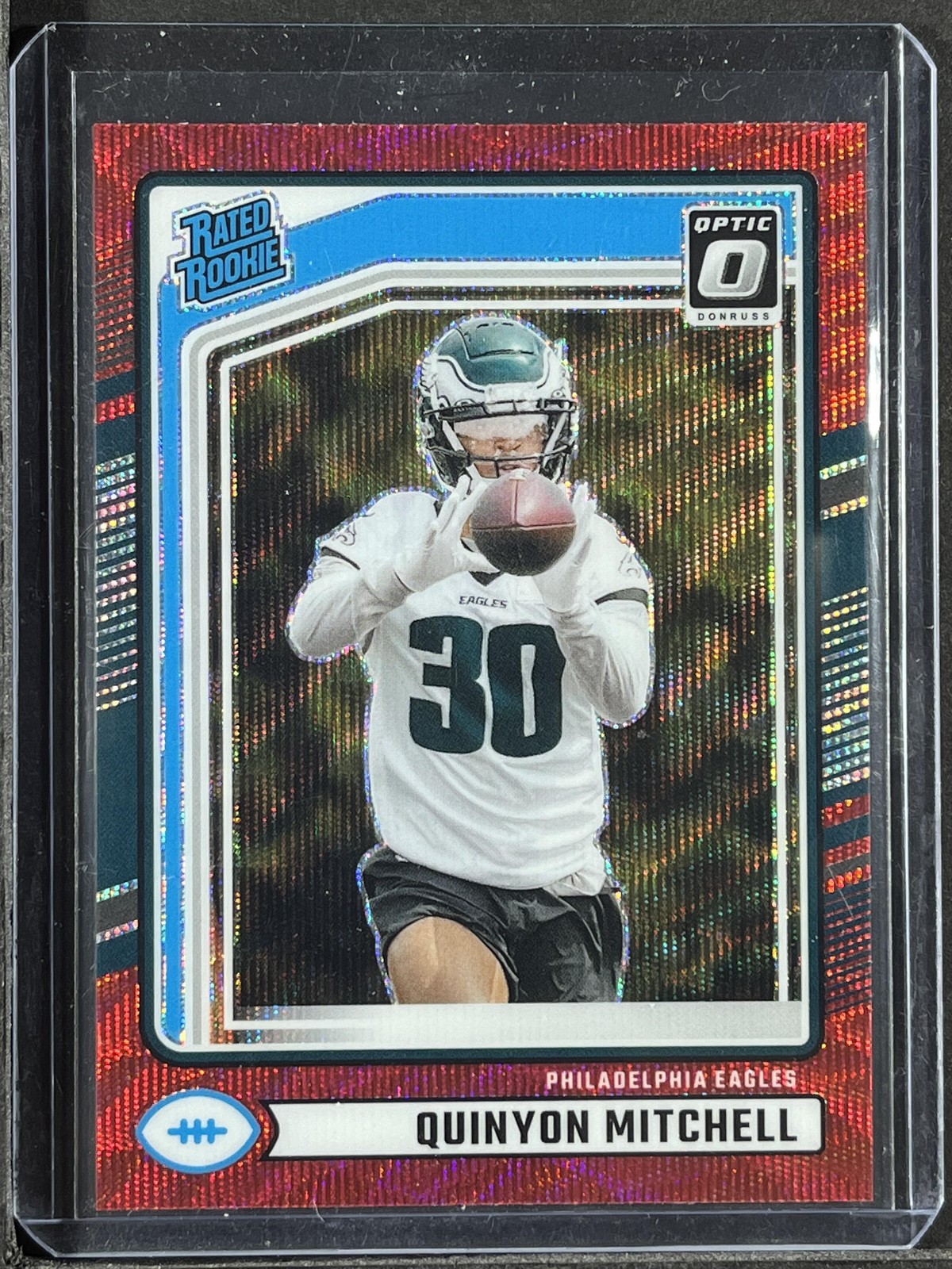 2024 Donruss #361 Quinyon Mitchell Optic Rated Rookies Preview Red Wave 250009