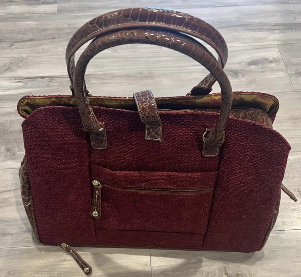 Equipaje de cocodrilo Samantha marrón borgoña Foto 3 de 4