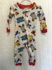 Sesame Street Baby 18M Zip Up Sleeper Cotton Elmo Cookie Monster Big Bird Grover