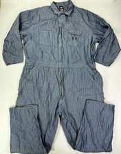 Dickies Herringbone Railroad Jumpsuit Coveralls Mens 4XL Regular Long Sleeve