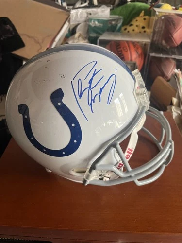 Peyton Manning Indianapolis Colts Autographed Mid-Sized Replica Helmet