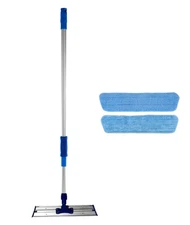 16 inch Commercial Professional Microfiber Mop Kit with Microfiber Mop Pads f...