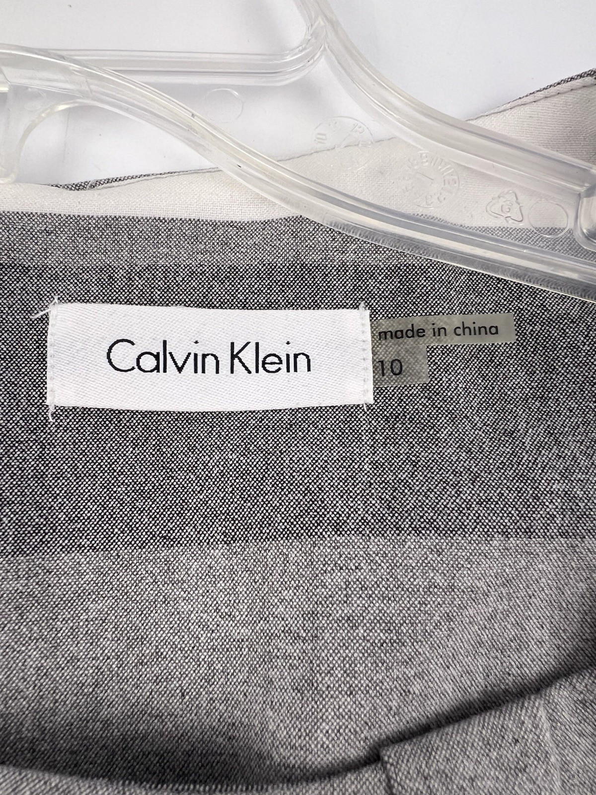 Calvin Klein Dress Women’s  10 Gray  Jacket Blazer Sheath 2 Piece Set Belted thumbnail 9