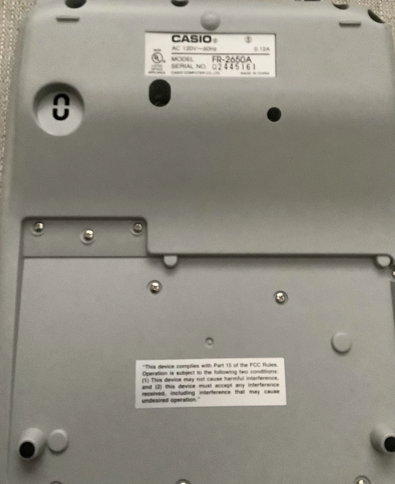 Casio FR-2650A~2-Color Professional Desktop Printing Calculator Big Print~Tested - Image 4 of 4