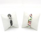 Belle Etoile Sterling Tiger & Perroquet Enamel 6.75" Bangle Set of 2 #S5619-1 — photo 1