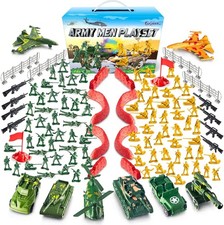 Plastic Army Men Action Figures Toy Soldiers Military Play for Kids Boys Birthda