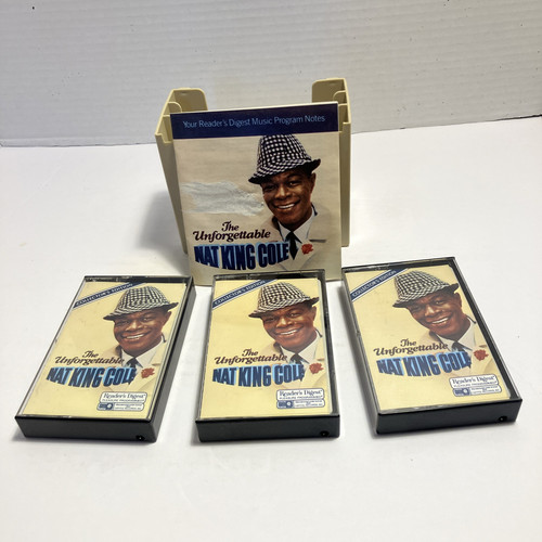 The Unforgettable NAT KING COLE - With Holder Collection Set of 3 Cassettes - Imagen 1 de 10