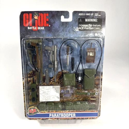 2000 VTG G.I. Joe Battle Gear Paratrooper Accessories Set New Sealed Hasbro