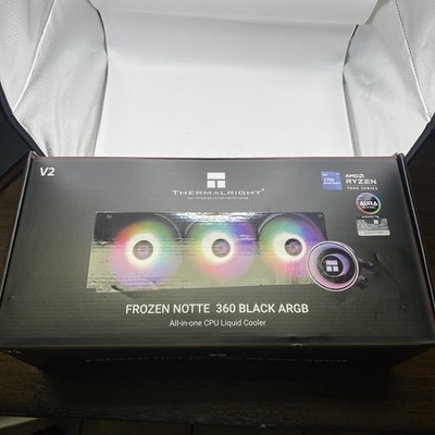 Thermalright Frozen Notte 360 Black ARGB V2 Water Cooling CPU Cooler, Open Box!