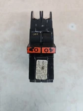 FPE Federal Pacific 40 Amp 2 Pole NC240 Stab-Lok Breaker Mini THIN Blurry# RED