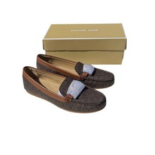 Michael Kors Fulton Moccasins Brown MK Logo L...