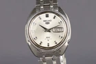 Seiko Seiko 5 DX 6106-7040 Men's Automatic Watch Vintage Silver Dial 36mm #2155