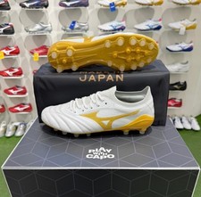 Botines de fútbol Mizuno Morelia Neo IV Beta Japón AG hechos en Japón blancos P1GA2644150